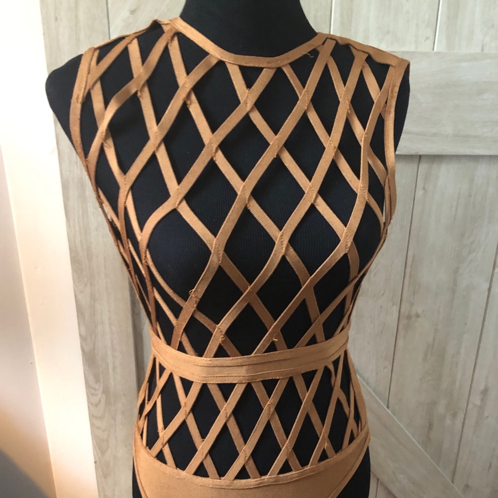 Caged House of CB Body Suit